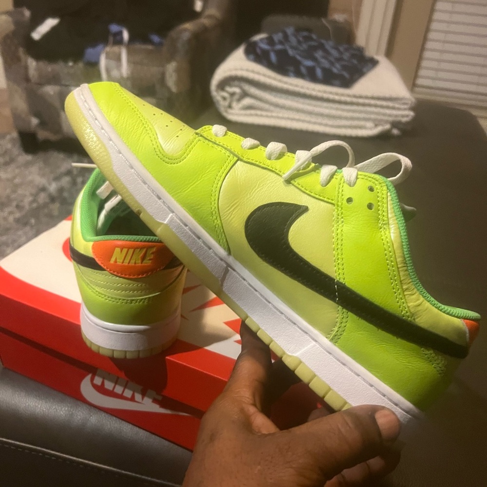 Nike Neon Green and Black Sneakers